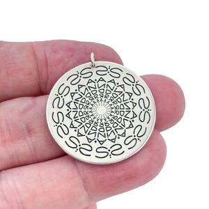 Vintage Heidi J Hale Sterling Silver 925 "Sandra" Namedala Pendant